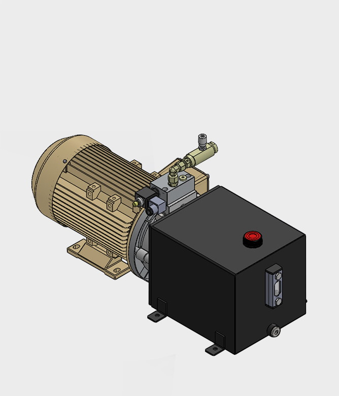 Hydraulikaggregat 230V Kompaktaggregat für einfachwirkende Zylinder 2,2KW